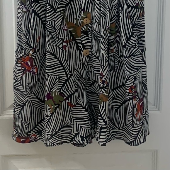 Zara Fun Jungle Animal Print Shorts Romper Women’s Medium - Picture 14 of 16